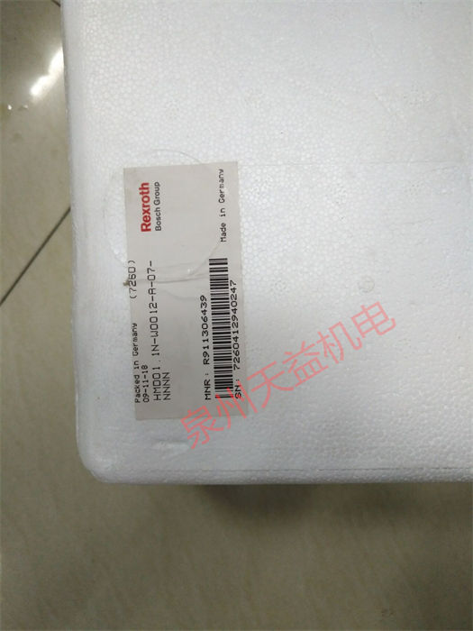 天益機電力士樂工業產品"4WE10E50 EG24N9K4 M 2" "EFC3610-0K40-1P2-MDA-7P 1" "4WRA6E30-23 G24K4V" "HMD01.1N-W0012-