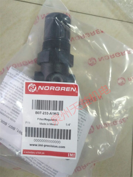 天益機電norgren諾冠產品"B07-233-A1KG" "L64M-NNP-EDN 1" "R18-B00-RNXG" "SPV700EC 1" "SXE0573-A50-00" 